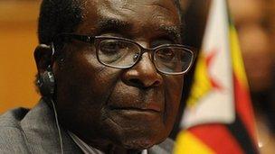 Zimbabwe's President Robert pictured on 14 July 2012