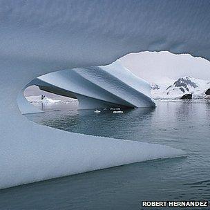 Ice in sea around Antarctica