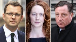 Andy Coulson, Rebekah Brooks and Neville Thurlbeck
