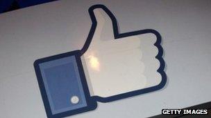 The Facebook 'like' icon