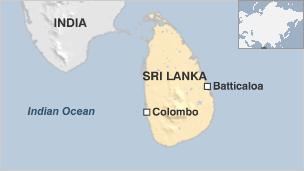 Sri Lanka map