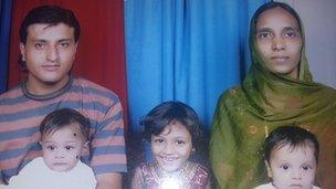 Siraj Khan and family