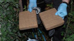 Cocaine seized by police investigating the gang