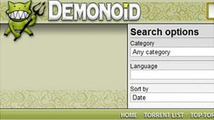 Demonoid screenshot