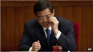 Bo Xilai, file image from 11 March 2012