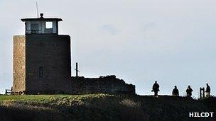 Holy Island of Lindisfarne tower