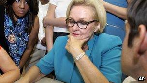 Sen Claire McCaskill in Clay County, MO (7 Aug 2012)