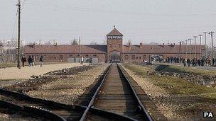 Approach to Auschwitz camp site - file pic