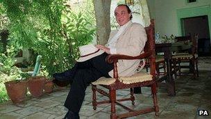 Asil Nadir in 1993 after his return to Cyprus