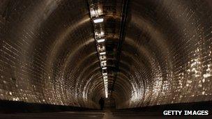 The Greenwich Foot Tunnel in south-east London