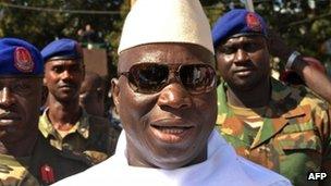 Gambia's President Yahya Jammeh in November 2011
