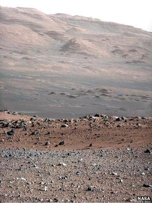 100mm telephoto image from Curiosity rover