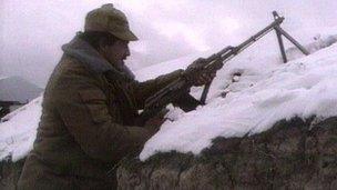 Nagorno-Karabakh soldier in 1992
