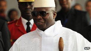 Yahya Jammeh photographed in July 2012