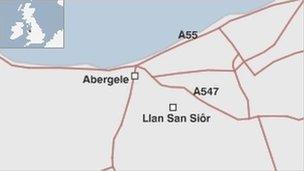 Map o'r ardal
