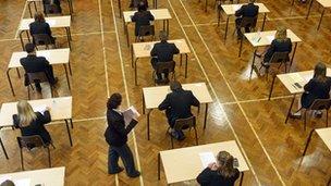 English GCSE grading legal challenge begins - BBC News