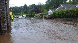 Flooding on Portbury, Somerset (Pic: Vicky Green)