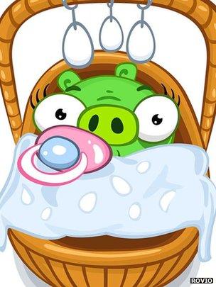 angry birds baby pig