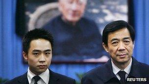 Bo Guagua and Bo Xilai in 2007