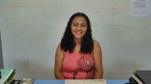Regina Ramos, municipal candidate in Joaquim Pires, city in Piauí state, northeast of Brazil