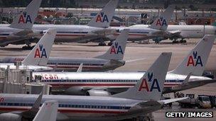 American Airlines planes at Miami International Airport on 25 September 2012
