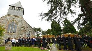 Funeral at All Saints' Church, Whiteparish
