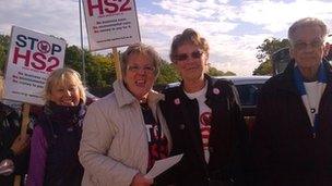 Stop HS2 protesters in Ealing