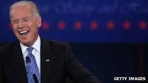 Joe Biden at the vice-presidential debate in Danville, KY 12 October 2012