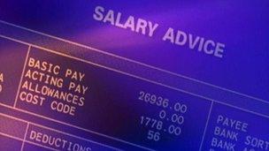 Wages pay packet salary advice slip