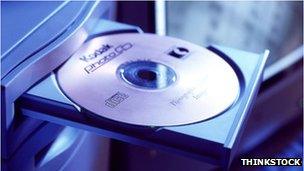 stock image of a cd-rom