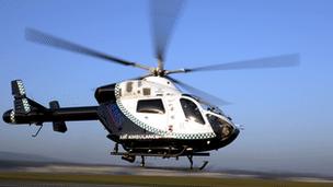 An air ambulance serving Sussex, Kent and Surrey