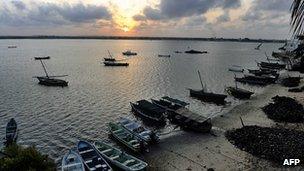 A fishing village on Kenya's coast near Lamu