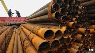 Steel pipes in China