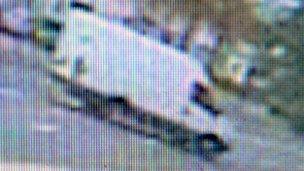The van spotted on CCTV by a shop on Cowbridge Road in Ely on Friday afternoon