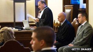 Paolo Gabriele (right) during his trial at the Vatican on 29/09/12