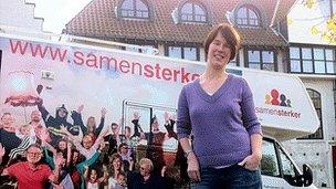 Benedikte Van Eeghem with Samen Sterker campaign van