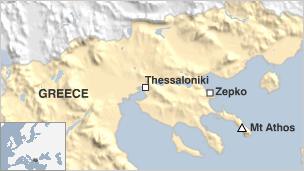 Northern Greece map