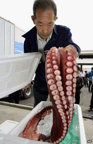 Fukushima seafood sale