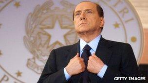 File photo of former Italian Prime Minister Silvio Berlusconi, 26 October 2012