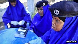 Police women in Mogadishu - Somalia