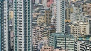 High and low rise buildings in Hong Kong