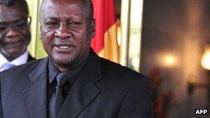 President John Dramani Mahama pictured in September 2012