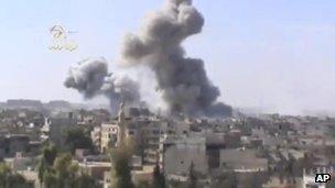 Bombing in Deir Ezzor city, 29 Oct
