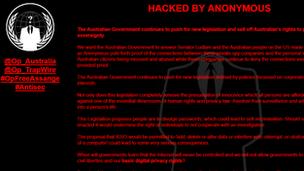 Anonymous website hack