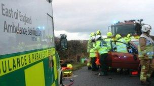 East of England Ambulance Service NHS Trust ambulance