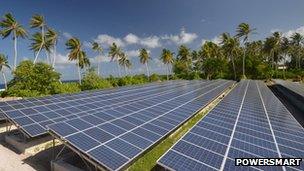 Solar grids at the The Tokelau Renewable Energy Project
