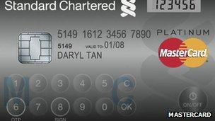 Mastercard LCD credit card