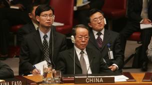 China at a UN security council meeting in 2011