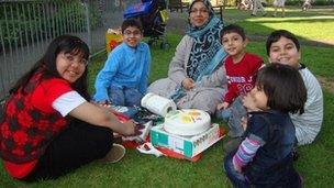 Sabah Usmani and her children who died in house fire in Harlow