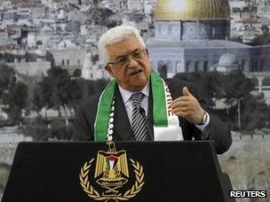 Mahmoud Abbas speaks on the anniversary of the death of Yasser Arafat (11 November 2012)